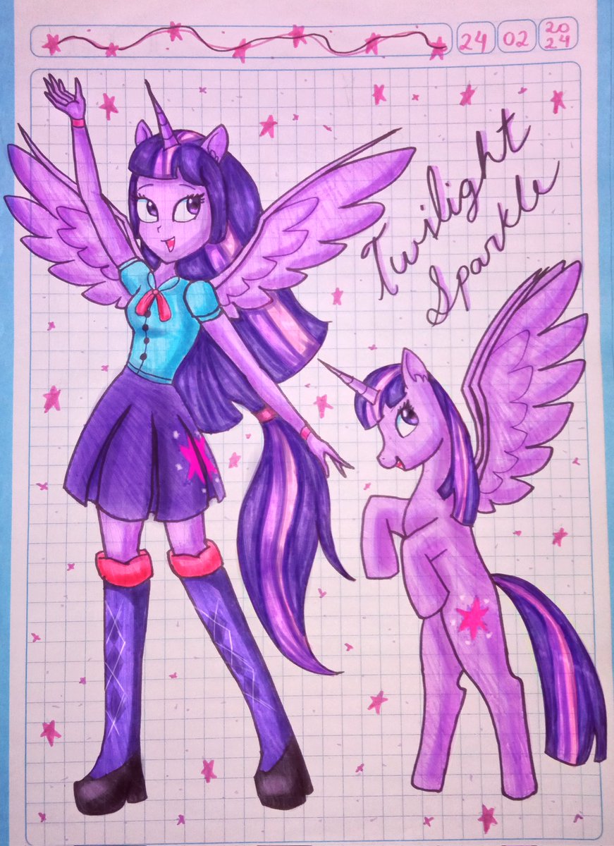 🦄💜

 ⁠ ⁠•⁠ ⁠‿⁠ ⁠•⁠ ⁠ ✨

#art #unicorn #mlp #mylittlepony  #mylittleponyfanart  #EquestriaGirls  #TwilightSparkle  #purple #ArtistOnTwitter  #sketchbook #cartoon