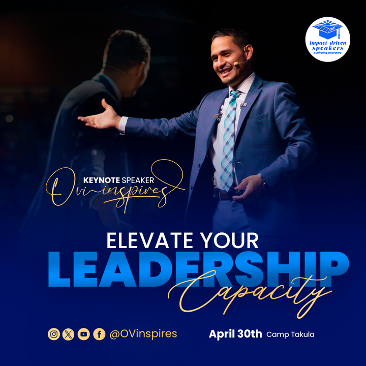 Looking forward to speaking at Camp Takula.

Don't miss out on this incredible opportunity to unlock your true leadership potential! 🚀✨

See you on April 30th 🤝

#OVinspires
#KeynoteSpeaker

#ImpactDrivenSpeakers
#Inspirational
#GearUpWorks