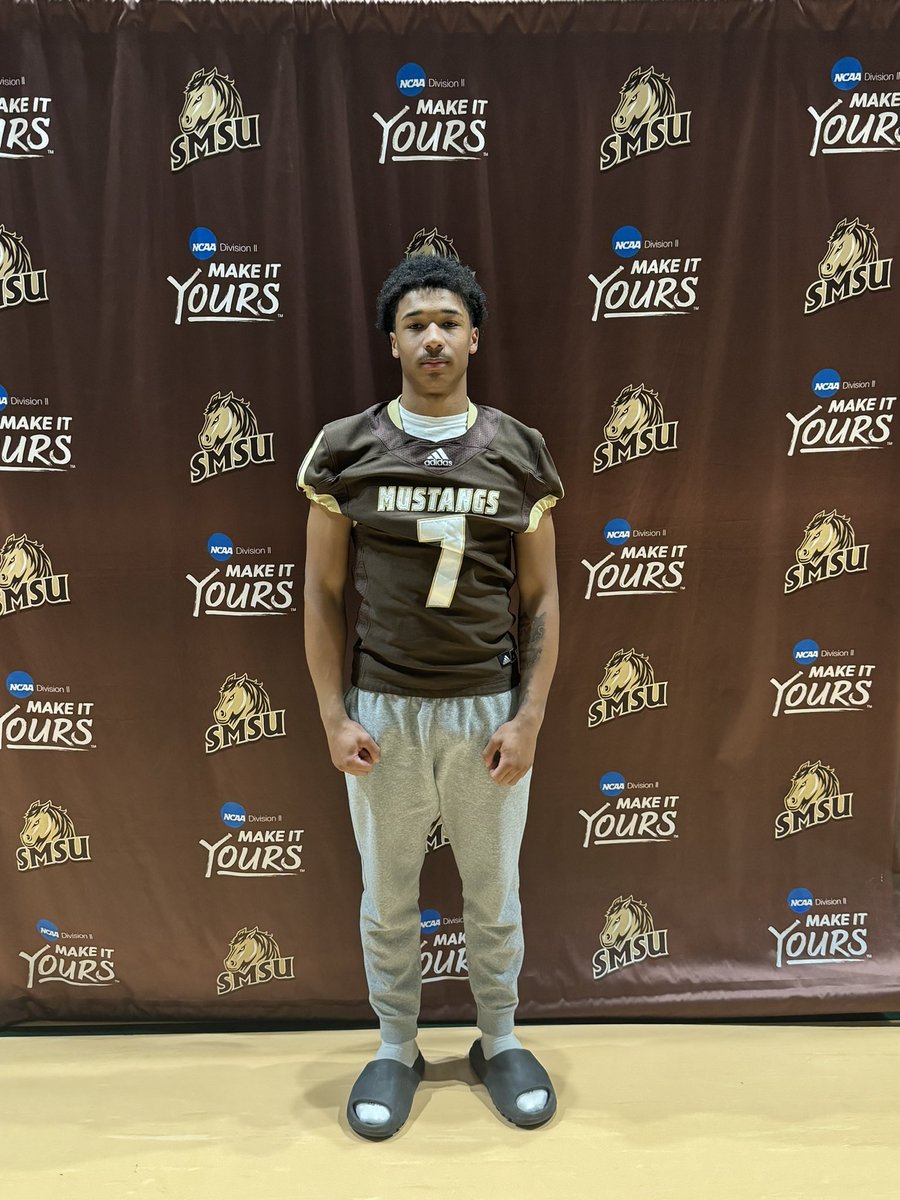 Had a great visit @SMSUfootball thank you @CoachDP78 for having me!