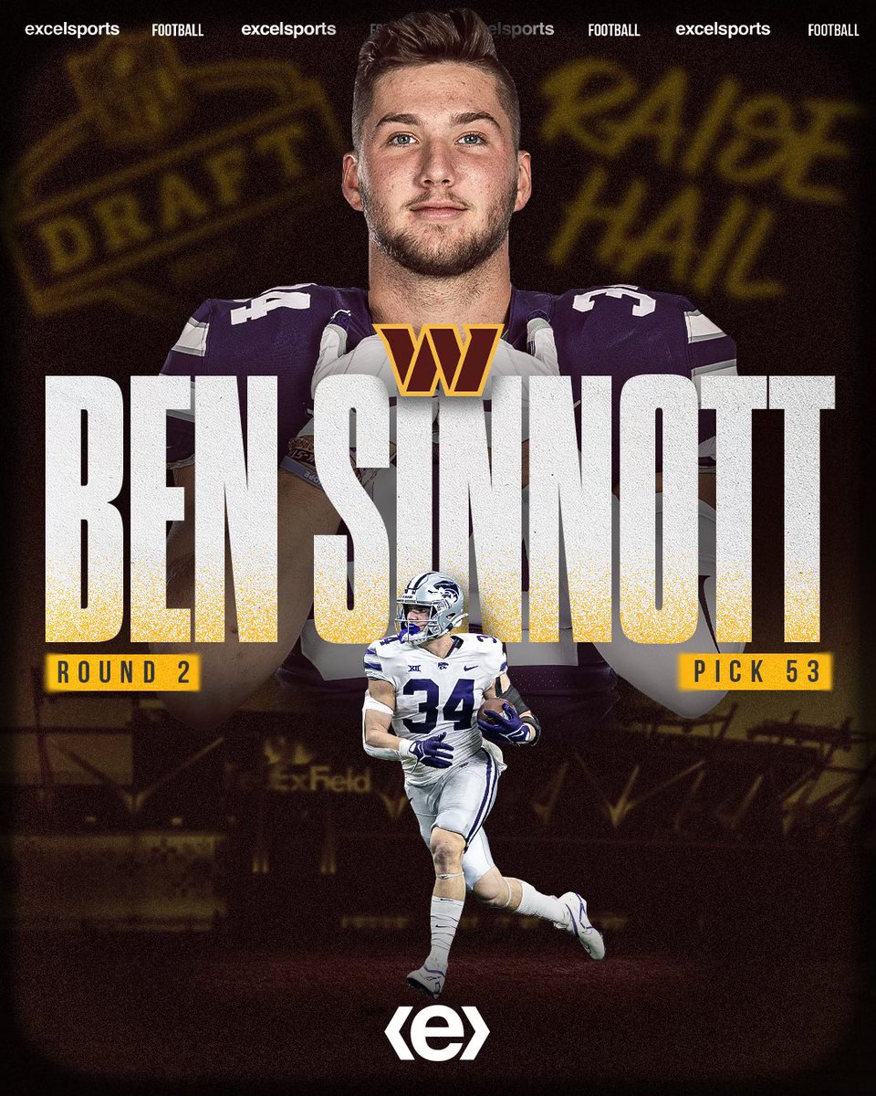 Taking command! @ben_sinnott is headed to the Commanders! #exceling