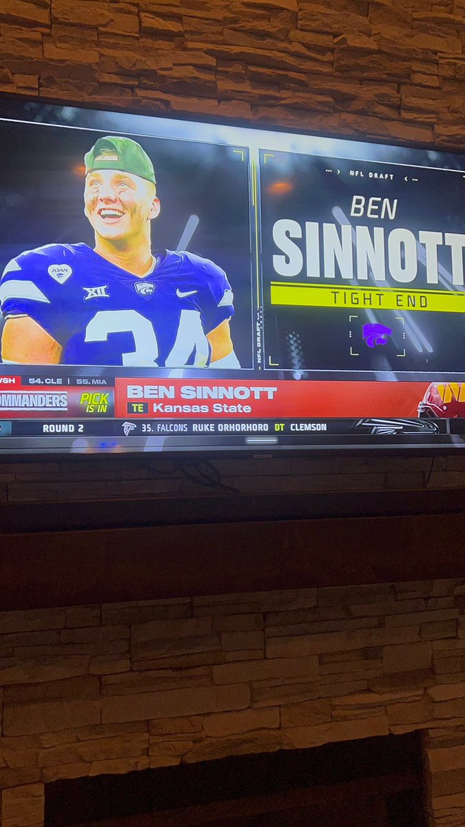 CONGRATS TO OUR OWN BEN SINNOTT! 2nd round pick by the Washington Commanders! @CVCS_Waterloo @CBUS_Activities @CVCS_CHSAlumni @CoachDruRob @cbussailors