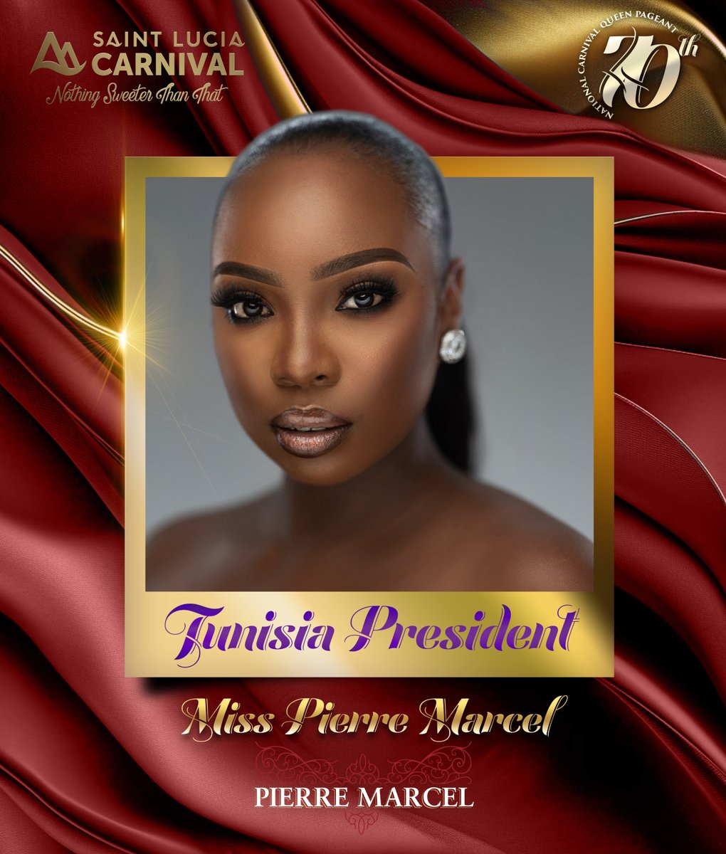 👑 Contestant No. 4 - Tunisia President is sponsored by Pierre Marcel

Congratulations Miss Pierre Marcel

#teamtunisia❤️
@barbayltd | #teampierremarcel❤️
#luciancarnivalqueen luciancarnivalqueen24 #luciancarnival #luciancarnival24 #letherinspireyou #saintluciacarnival…