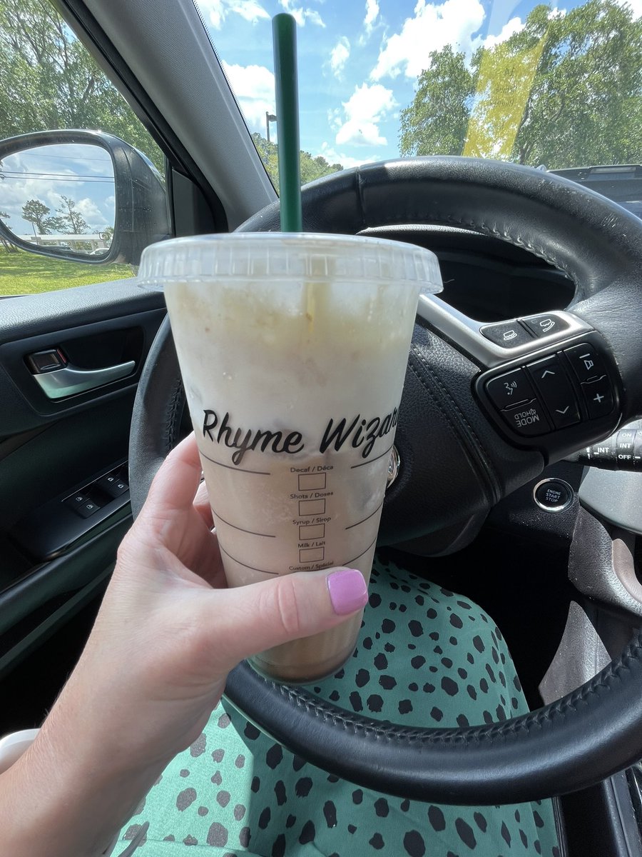 JessHinrichs's tweet image. Made myself a homemade cold brew today in this super cool cup that my sweet CP @MollyIppolito made for me! 🫶🏻😘 ☕️🥤 #writerfuel #rhymewizard