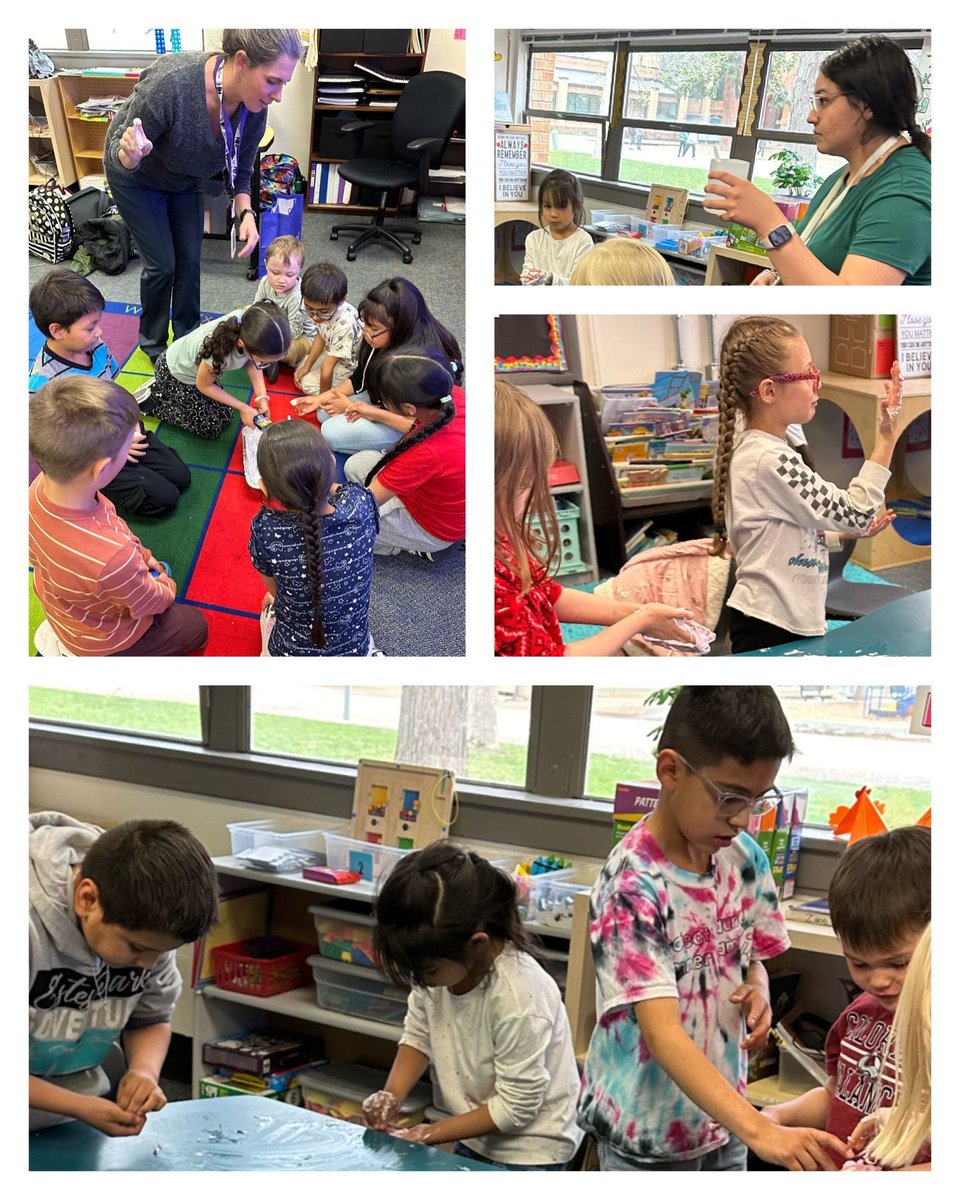 Slime time! Columbine kinders earned 10 grade-level golds & designed their own slime combinations. Some 3rd grade helpers joined for an amazing experience for all! @KarlaAllenbach #SkylineCommunityStrong #StVrainStorm @SVPriorityPrgms