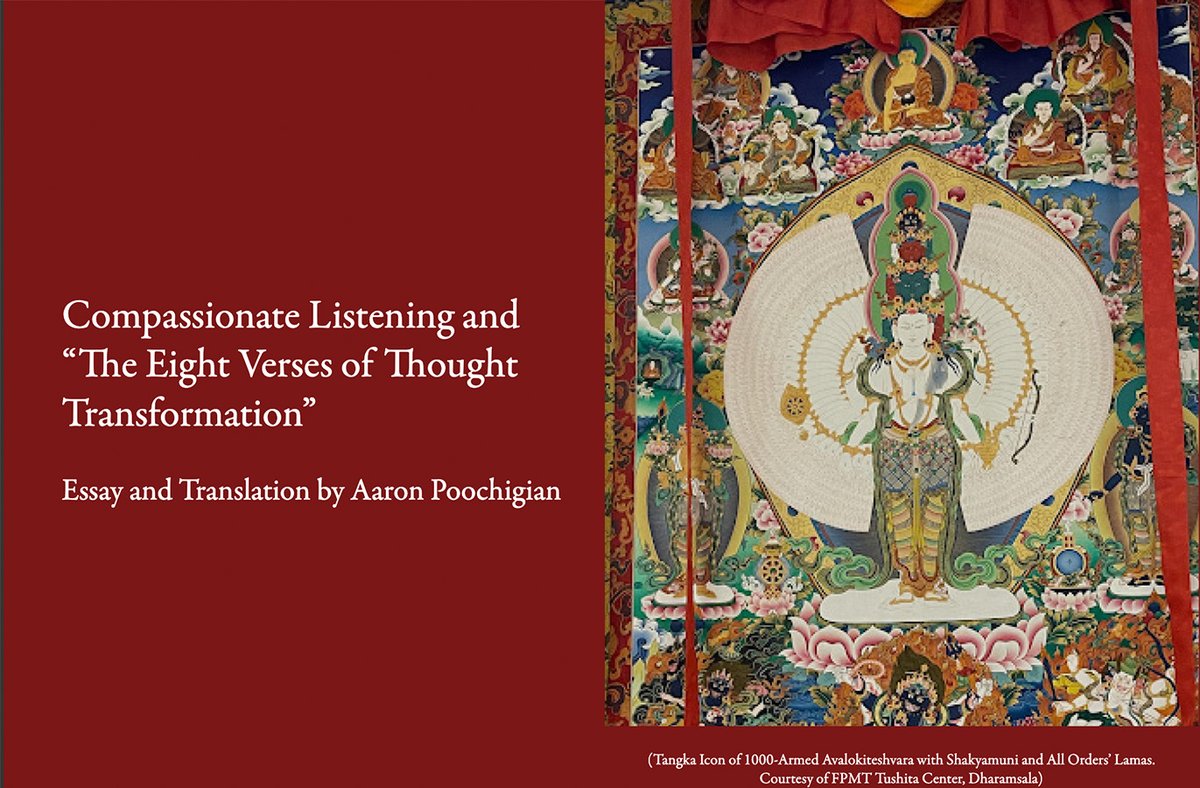 #ThusThursday: updates from thus.org. 'When I first stumbled upon the Bodhisattva Avalokiteshvara in a book, he was exactly what I needed: a compassionate listener. He hears what is said and what is unsaid.' (read on) thus.org/compassionate-… #LoveTibet