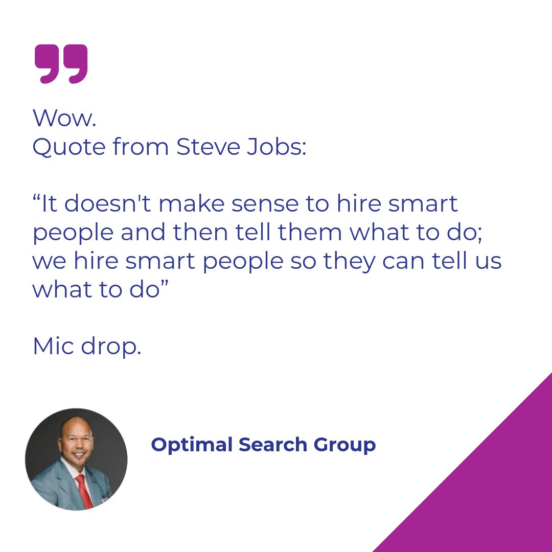 And that's exactly what we do at Optimal Search Group, but with a twist! 🌀 We use AI to find the smartest people fast! 🤖✨ Need a recruitment game-changer? 🚀 Contact us for personalized recruitment solutions. #InnovativeRecruiting #AIinHR #OptimalSearch #recruiting