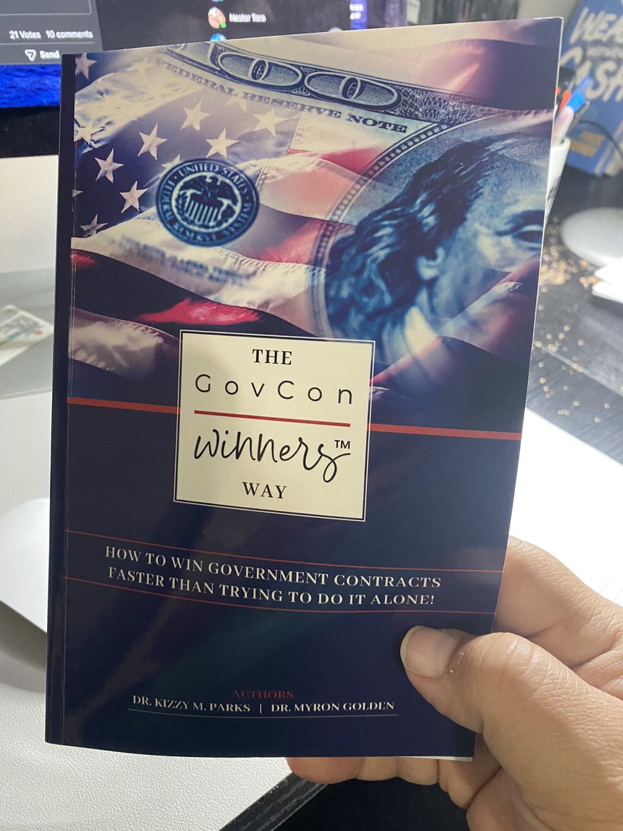Just got my copy of @KizzyKPC’s book The GovCon Winners Way!