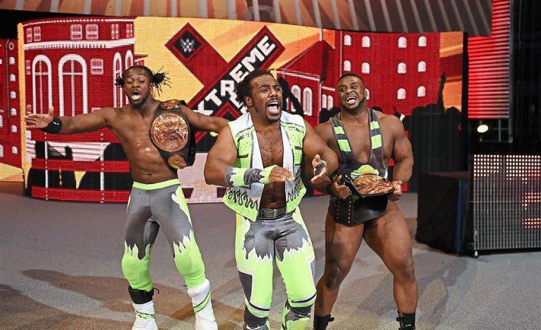 On this day in 2015, The New Day(@WWEBigE and @TrueKofi) won the WWE Tag Team Championship for the 1st time at Extreme Rules #WWE #ExtremeRules #TagTeamTitles