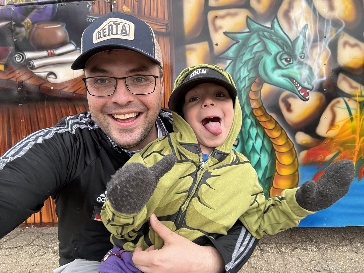 Called it quits doorknocking early today for some father-son time at the Midway at Riverview Crossing in #abbotsfield! Be sure to catch it this weekend too! #yeg #yegevents #yegger #yeggers #beverly #mybeverly #bevclare #yeggriesbach