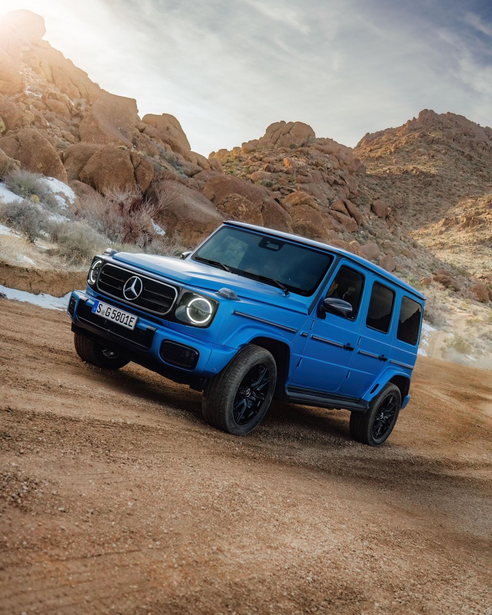 Unmistakable design, iconic features, captivating colours. The all-new #ElectricGClass.

[Mercedes-Benz G 580 mit EQ Technologie | Energieverbrauch kombiniert: 30,3-27,7 kWh/100 km | CO₂-Emissionen kombiniert: 0 g/km | CO₂-Klasse: A]