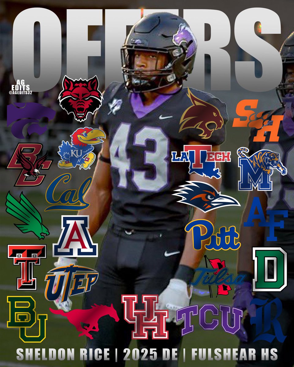 ⭐️⭐️⭐️2025 EDGE <a href="/SheldonRice43/">Sheldon Rice</a> has received 2️⃣3️⃣ offers! Where is home?