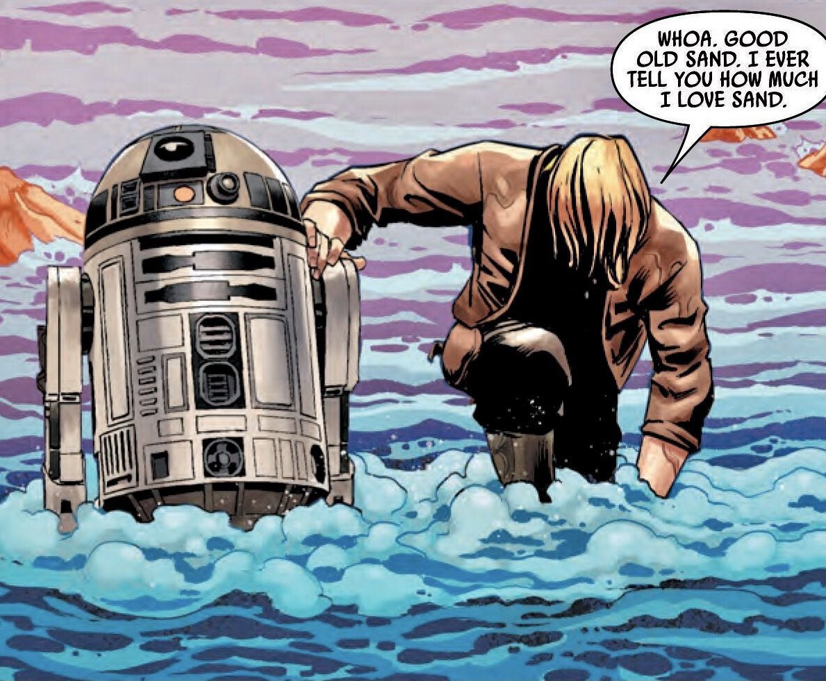 Luke Skywalker telling R2D2 about how much he loves sand is one of the funniest things to ever come out of Star Wars