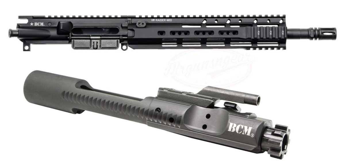 BCM AR15 upper with new Raider M10 MLOK/1913 reinforced free floated handguard, 12.5'' 5.56 chrome lined MP/HO tested barrel, and a BCM BCG (click free BCG option) for $750 currently here: mrgunsngear.org/49PMvKg In stock as of this post 🇺🇸🦅 #AR15