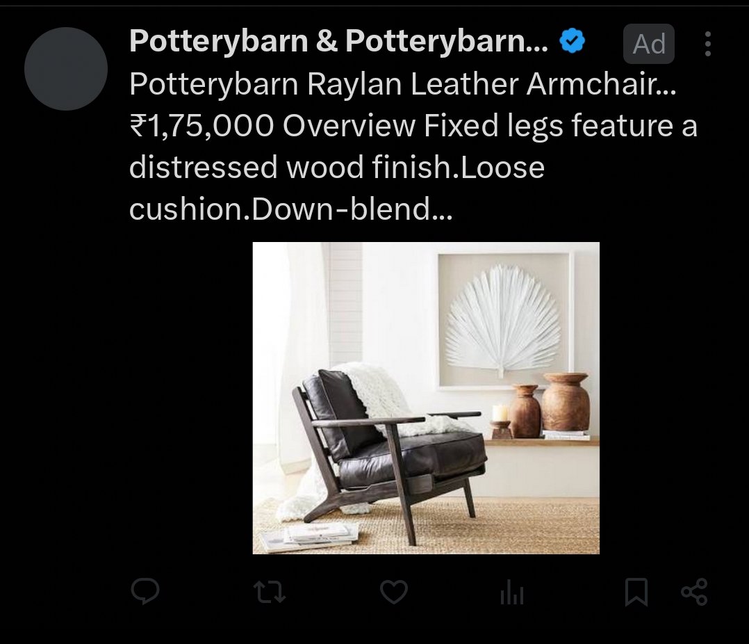 Close shave. Almost clicked on a targeted ad. I don't even want a leather armchair.