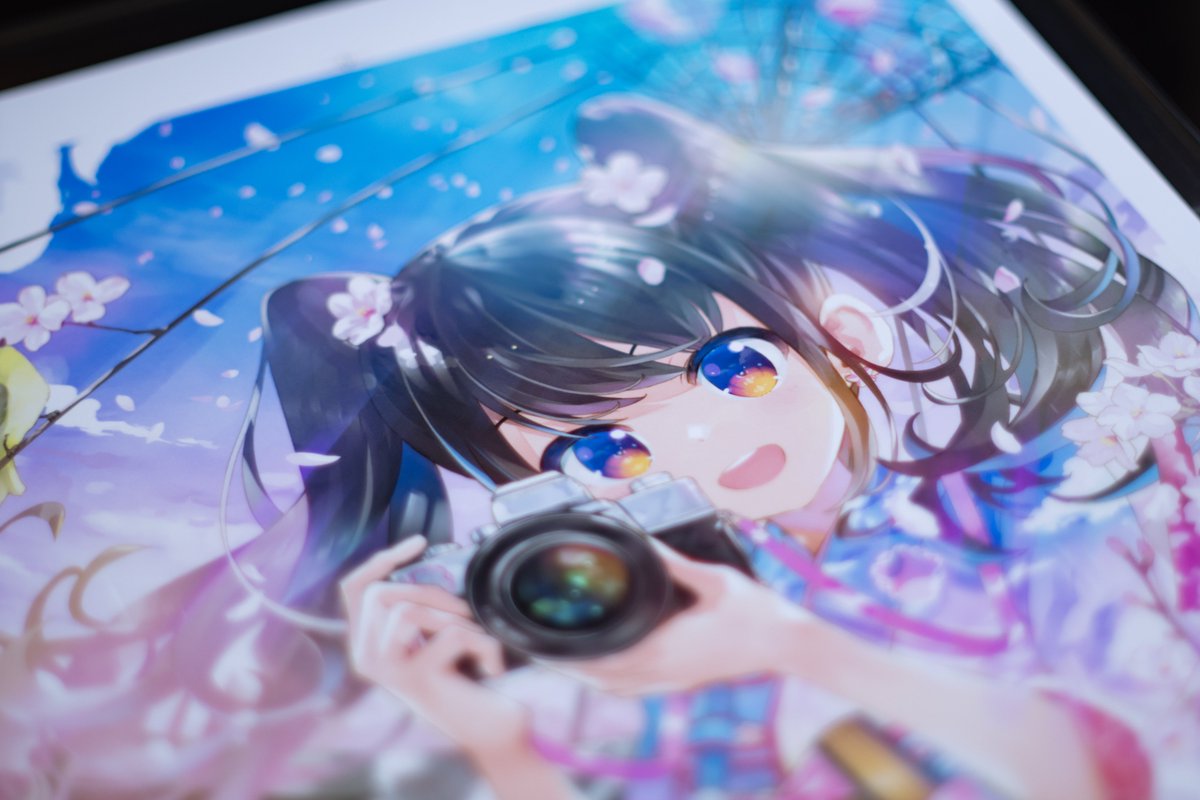 1girl solo long hair looking at viewer smile open mouth blue eyes  illustration images