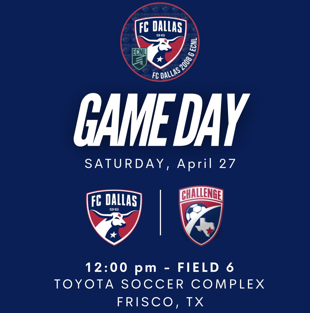 UPDATE🚨Our game time & field number have changed for tomorrow! @FCDwomen
