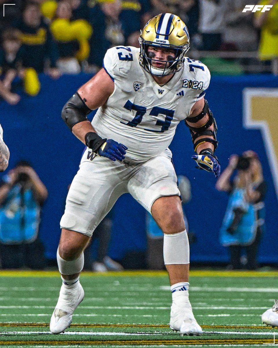 Roger Rosengarten: ∙ Didn't allow a single sack in his college career ∙ 78.6 PFF Grade since 2022 📈