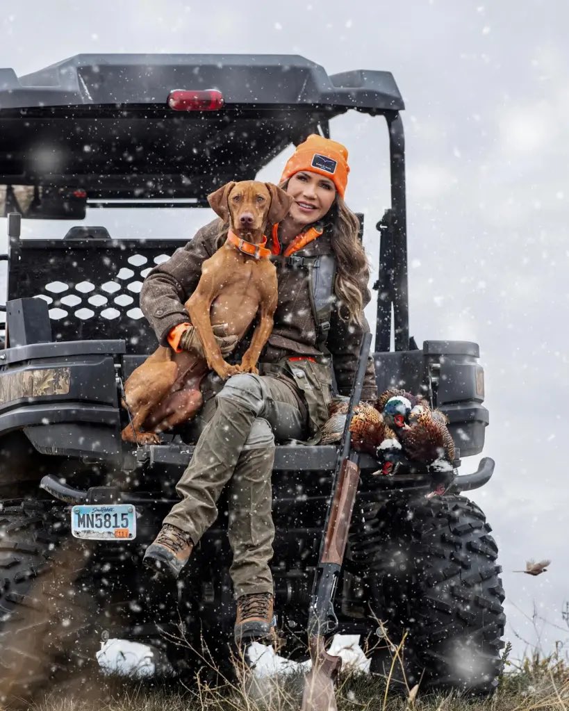 I don’t think this dog understands just how lucky he is for not being shot by Kristi Noem