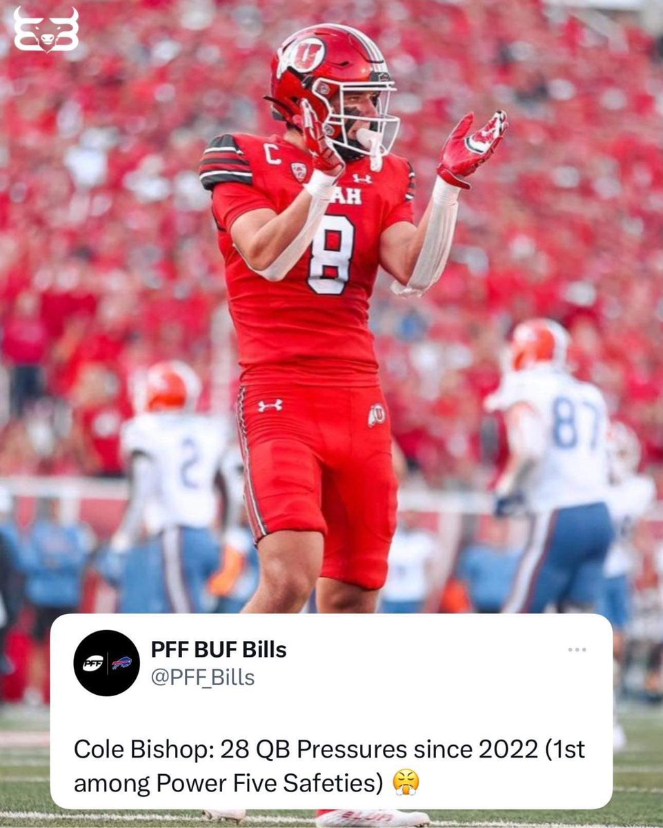 Cole Bishop is going to bring a downhill presence to the secondary 👀👀