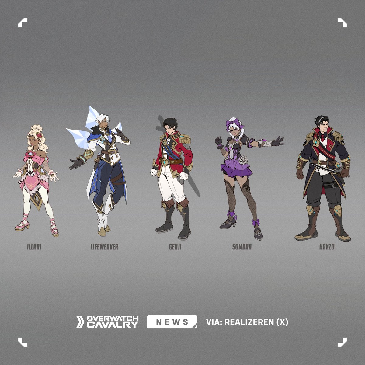 More amazing skins from the #Overwatch2 survey 🎖️ 📸 Image Credit: @realizeren