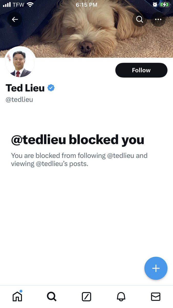 I just realized @tedlieu blocked me for sharing this article. He must not want it shared. 👀 👉 redstate.com/jenvanlaar/202…