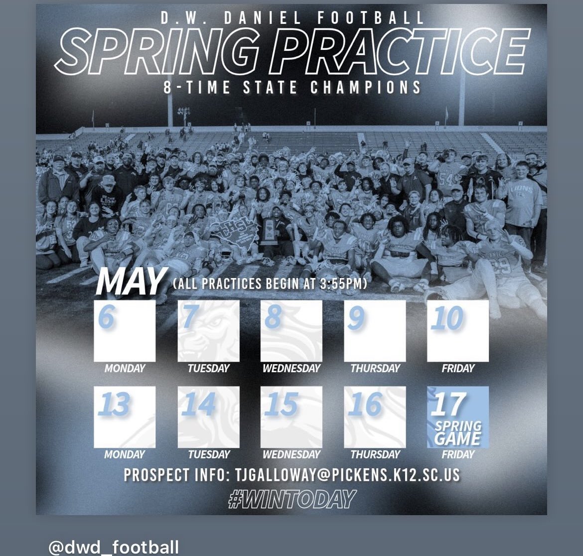 Pumped to get back at it! @dwdanielFB @PrepRedzoneSC @HighSchoolBlitz @QBHitList @JedBlackwell @qbcoachrr17 @QBUselect @QBC_Atlanta @JP_Priester @RivalsWardlaw @HSFBscout @JeremyO_Johnson