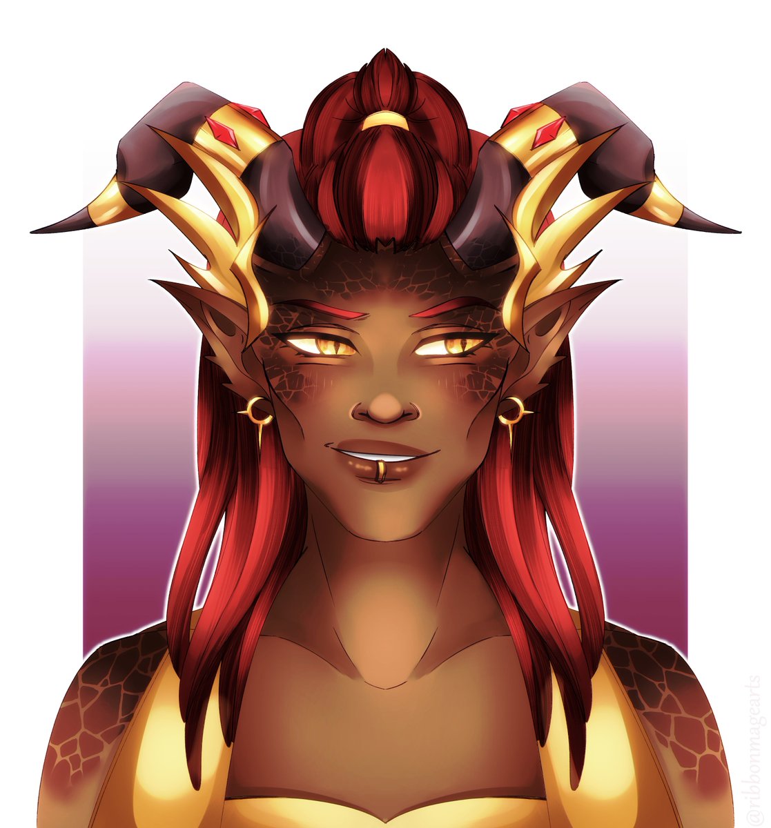 Another piece for WFC! I really liked this dracthyr design!  ❤️✨

#worldofwarcraft #warcraftart #originalcharacter #illustration #oc #dracthyr