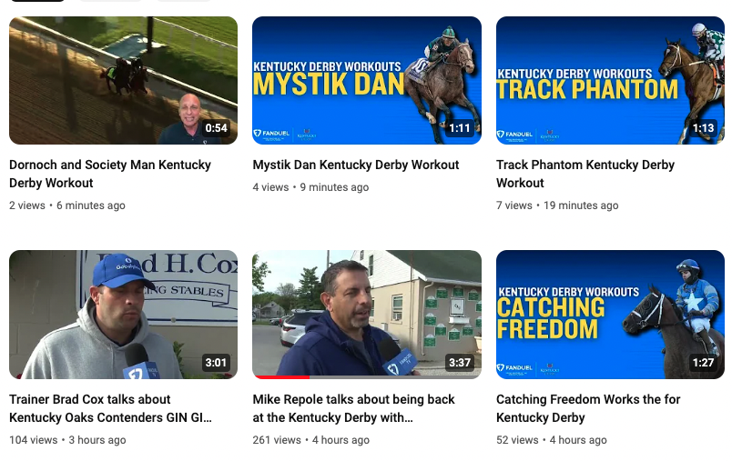 Did you know that our YouTube channel, has tons of Kentucky Derby information, including @FanDuelTVSimon analyzing workouts from all the best contenders, added daily! Watch here: youtube.com/@fanduel_racin…