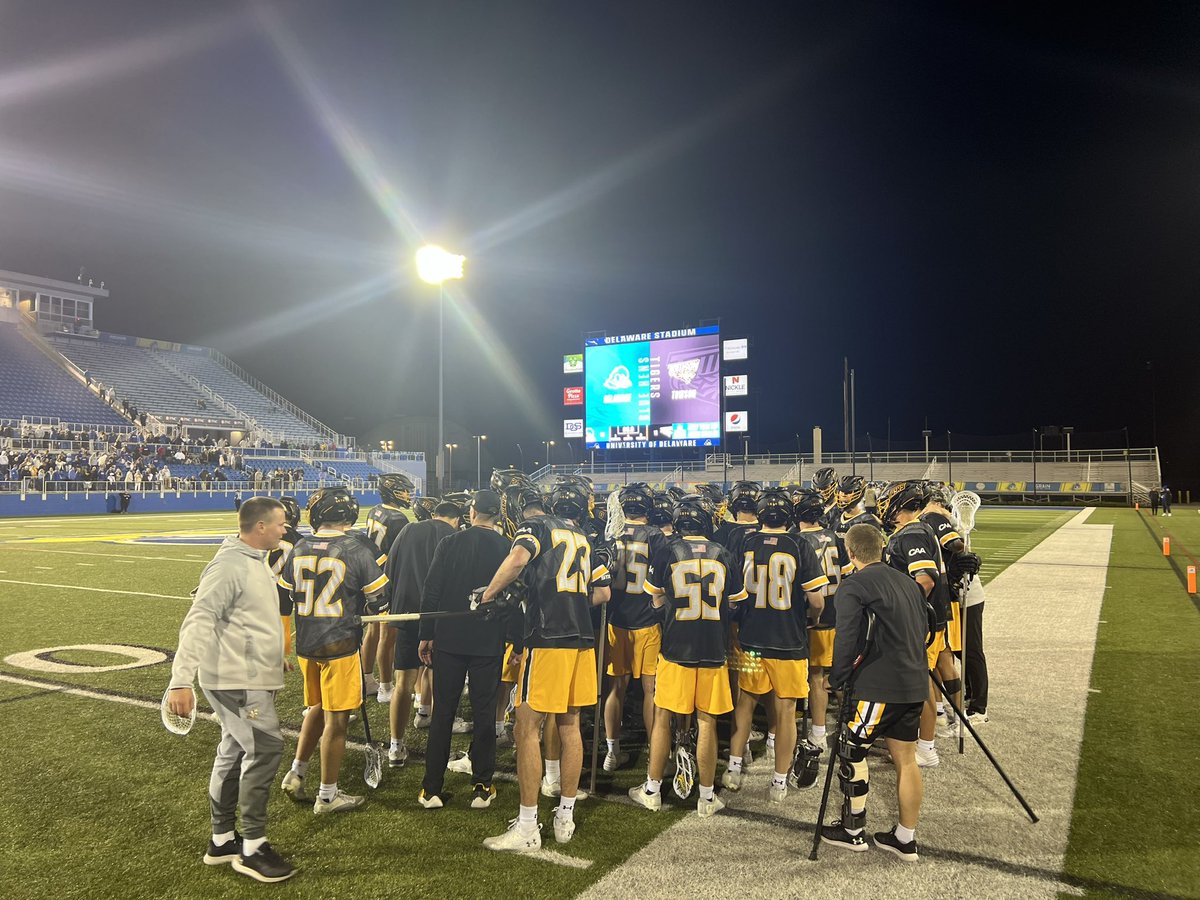 Never in doubt 😂. Amazing fight from @Towson_MLAX to clinch the @CAASports title tonight. Proud of these @TowsonTigers - great representatives of @TowsonU. Excellence.Earned. #GohTigers