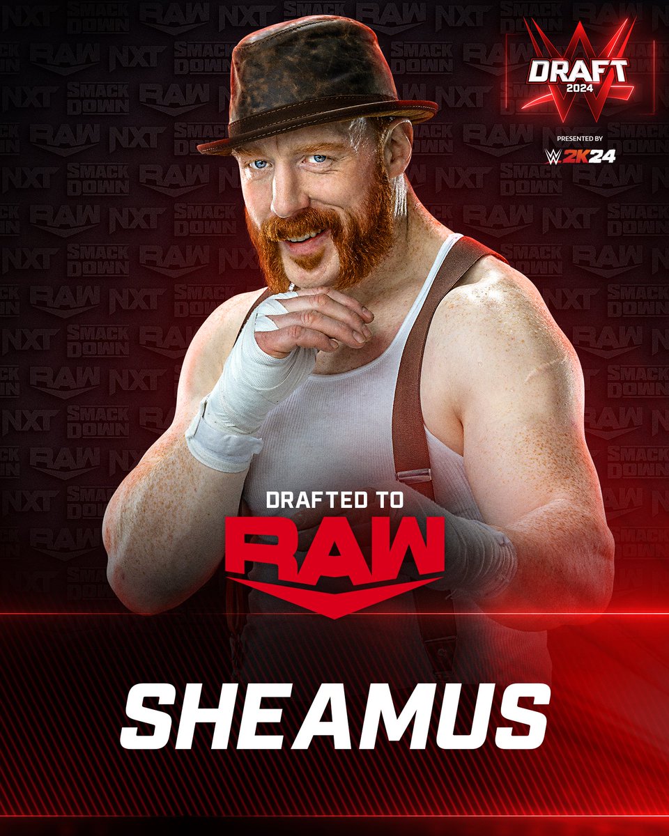 🚨 BREAKING: Third Round picks for this year's #WWEDraft! @RealLAKnight to #SmackDown @KingRicochet to #WWERaw The Bloodline to #SmackDown @WWESheamus to #WWERaw Call the shots and create your own draft in #WWE2K24 MyGM @WWEGames