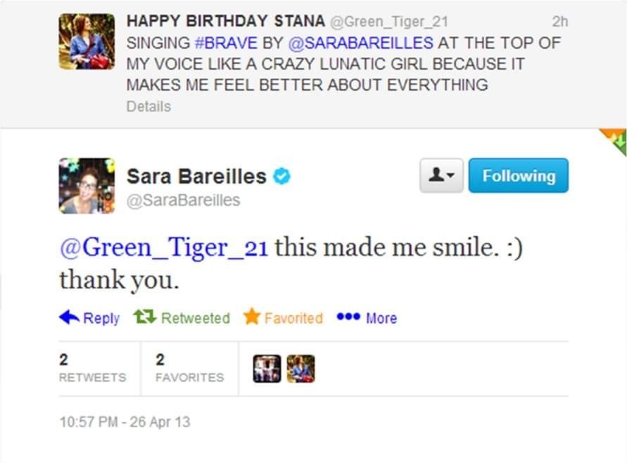 A sweet throwback 🥲 forever a @SaraBareilles stan