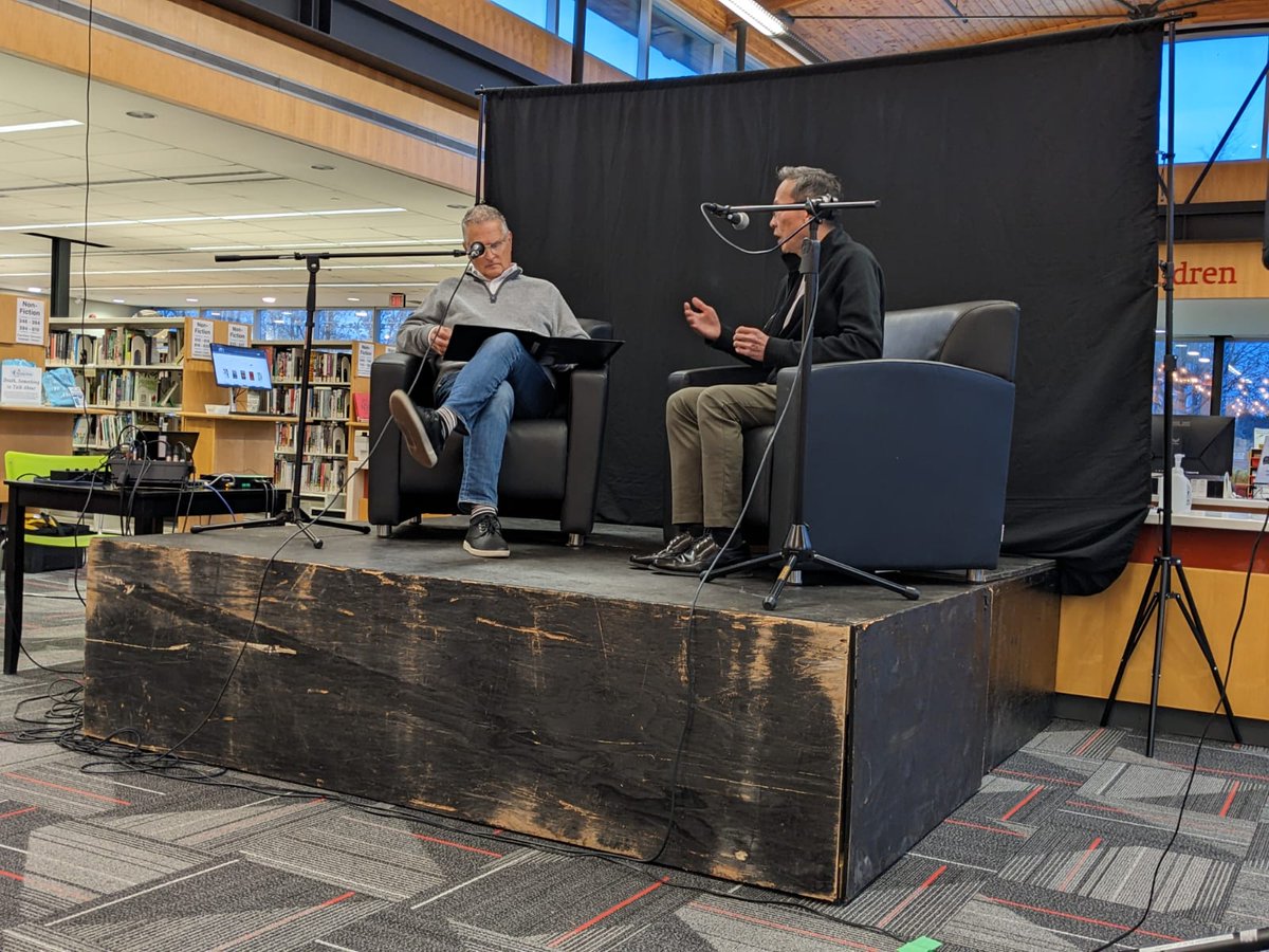 It was an honour and pleasure to be part of the Grimsby Author Series. Thanks for the great conversation and interview <a href="/ken_boichuk/">Ken Boichuk</a> . Thank you for the invitation! <a href="/GrimsbyLibrary/">Grimsby Public Library</a> <a href="/HarperCollinsCa/">HarperCollinsCa</a> #thelaundrymansboy