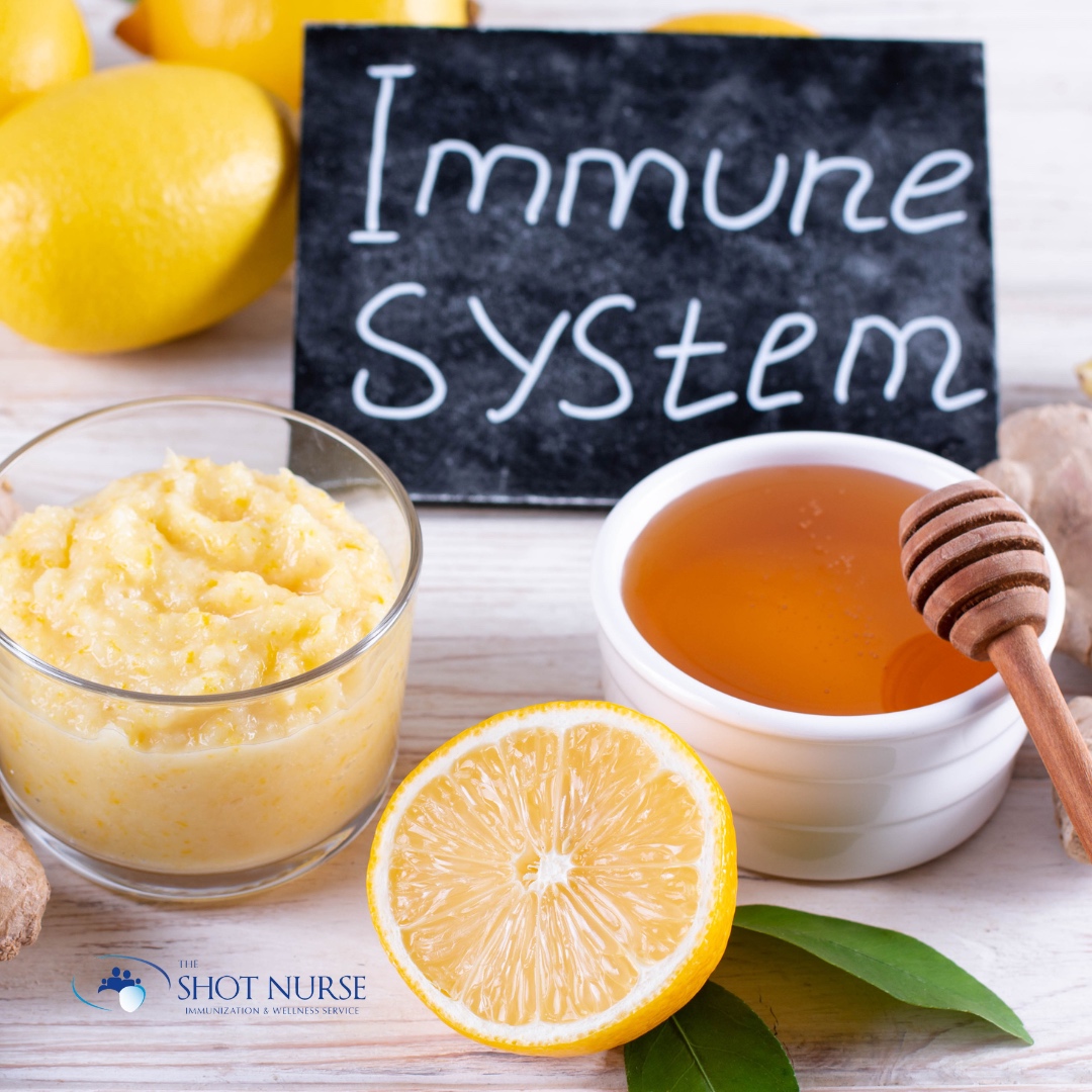 Maintaining a strong immune system is crucial for our overall health and well-being. Don't neglect the power of proper nutrition, exercise, and rest in boosting your immunity. 🌱💪 #ImmuneHealth #StayStrongStayHealthy #PrioritizeWellness #TheShotNurse