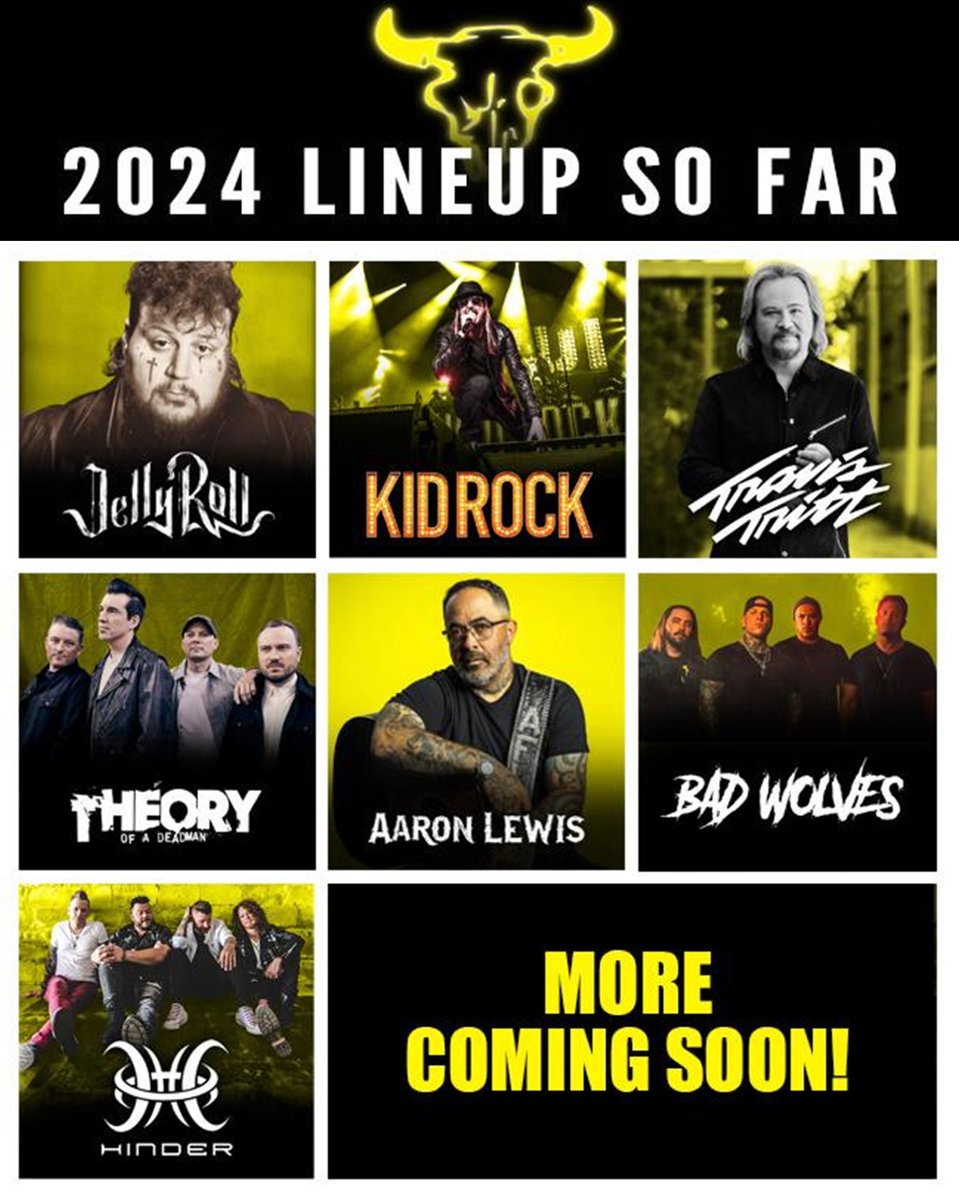 Time to make your vacation plans! The next band to join Jelly Roll, Kid Rock, Travis Tritt, Theory of a Deadman, Aaron Lewis, Bad Wolves and Hinder is coming TUESDAY, APRIL 30.  👀 🚨Special Prices End Monday, April 29 at 5 p.m. MST (That Means Don't Wait)