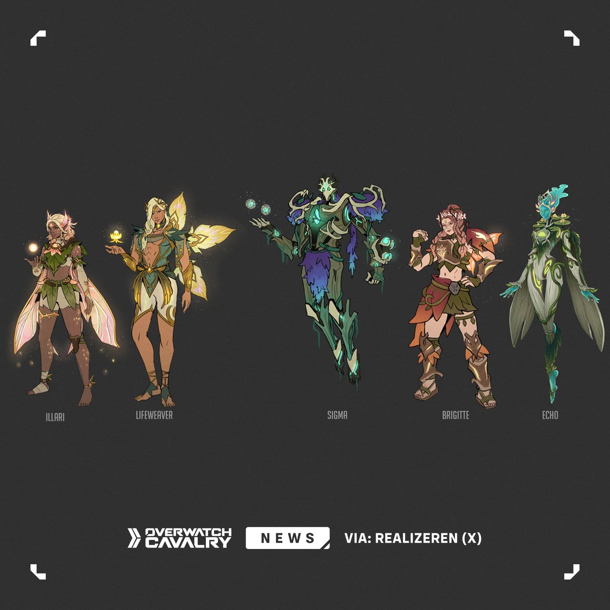 Fairy skin concepts from the new #Overwatch2 survey 🧚 📸 Image Credit: @realizeren