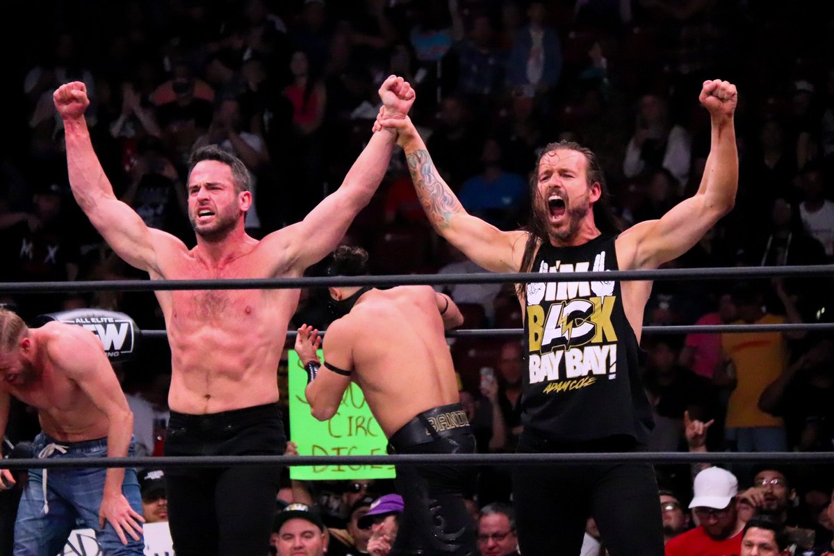One year ago today, @roderickstrong made his @AEW debut & reunited with @AdamColePro #UndisputedKingdom #AEWDynamite #AEWCollision