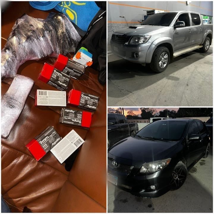 Gustavo Sanchez Velasquez (@hegusave) on Twitter photo CAE ESTRUCTURA CRIMINAL INTERNACIONAL:
<a href="/DIPAMPCOHN/">D.I.P.A.M.P.C.O</a> captura en Cortés a 2 chapines y 4 hondureños cuando realizarían muerte múltiple. Se les daba seguimiento hace varios días, incautándoles 1 R15, 1 mini Uzi, droga, munición y 2 vehículos. Sin tregua contra el crimen organizado CAE ESTRUCTURA CRIMINAL INTERNACIONAL:
<a href="/DIPAMPCOHN/">D.I.P.A.M.P.C.O</a> captura en Cortés a 2 chapines y 4 hondureños cuando realizarían muerte múltiple. Se les daba seguimiento hace varios días, incautándoles 1 R15, 1 mini Uzi, droga, munición y 2 vehículos. Sin tregua contra el crimen organizado