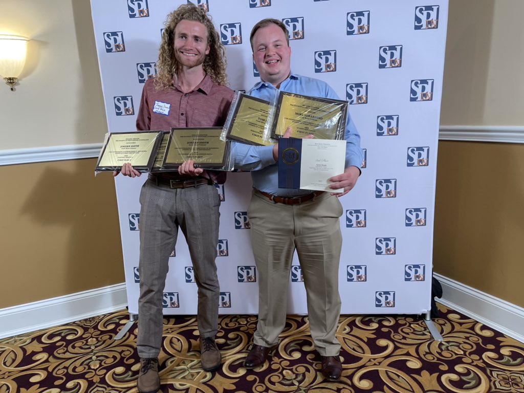 Also, S/O @jordantsmith09 for being a 3X winner (!!!). Election coverage, features writing and social justice writing. The Tribune staff might not be as big as we used to be, but we're still just as mighty #supportlocaljournalism