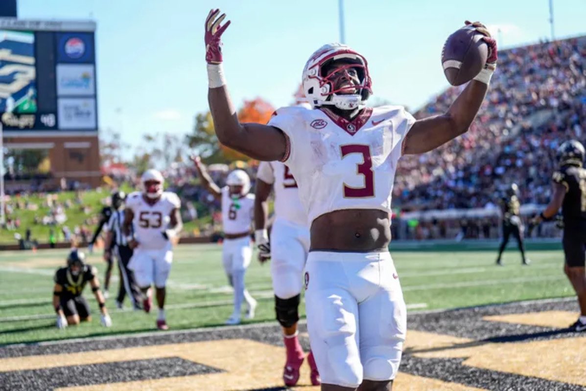 When you think about the Climb, this is one of those guys that immediately comes to mind. From transfer portal to a true Seminole to Arizona. Trey Benson worked for it all. Congrats, 3. Continue being great. #Noles #NFLDraft