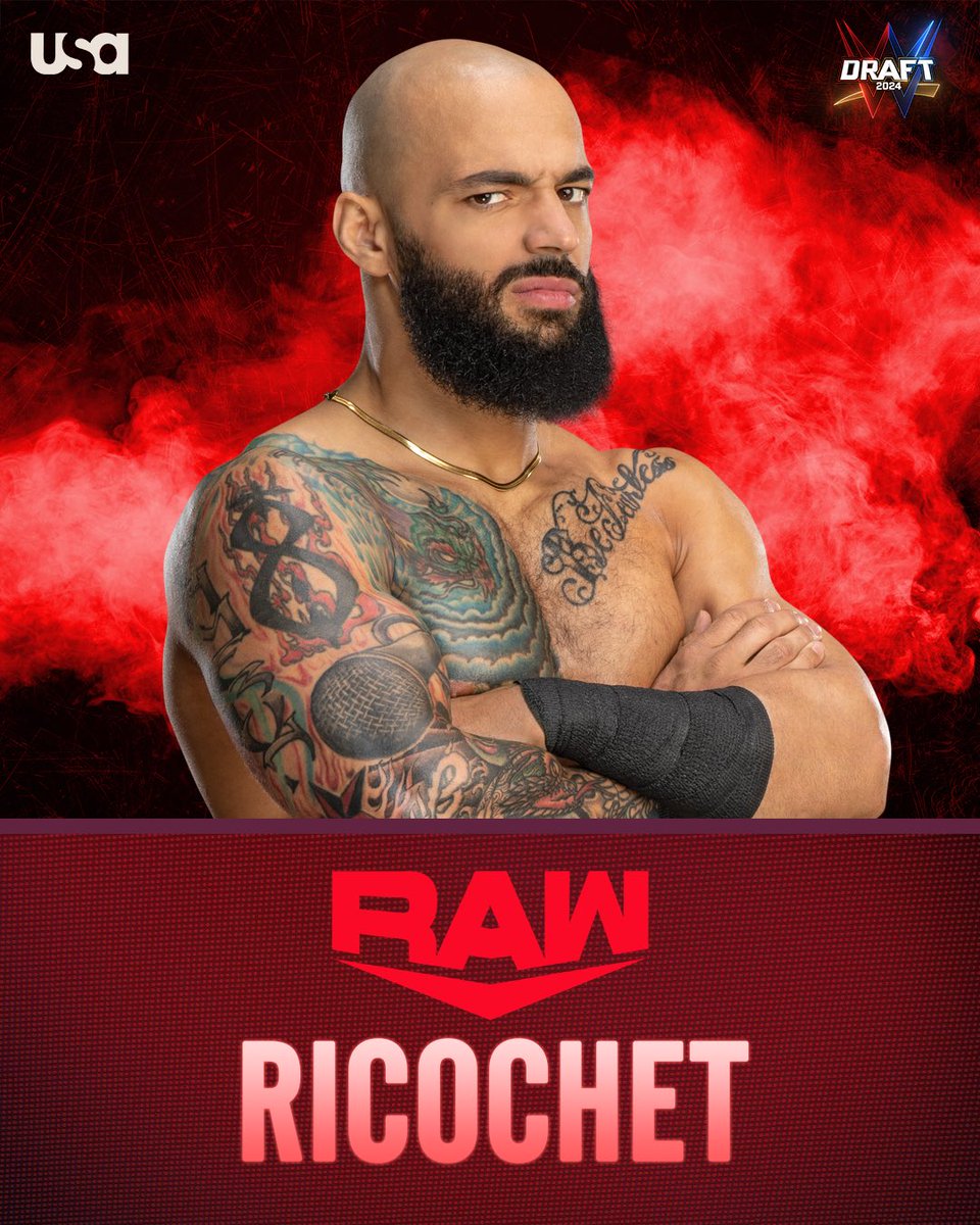 Ricochet will continue to dazzle on #WWERaw! #WWE #WWEDraft