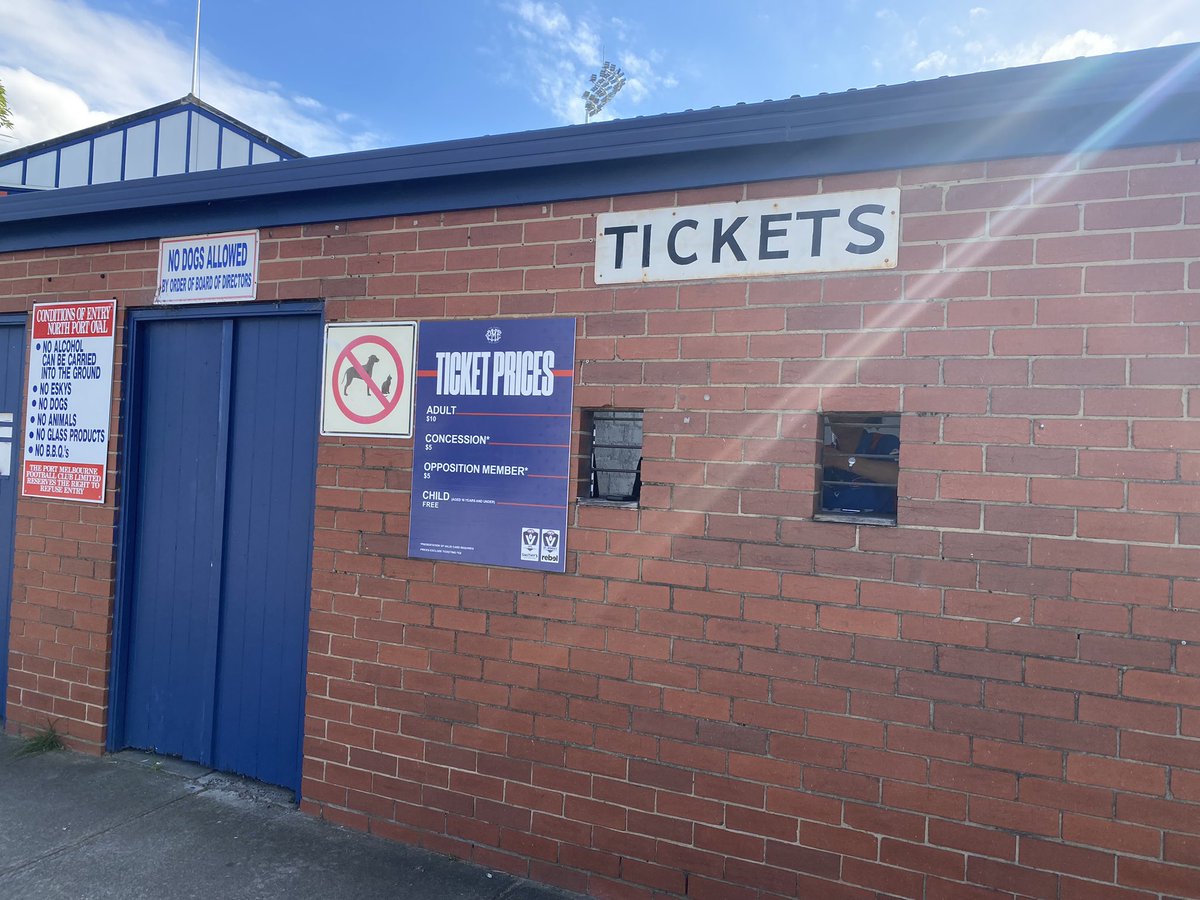 They've been buying tickets at North Port Oval for a while. The Borough are in their 150th season in the VFA/VFL.