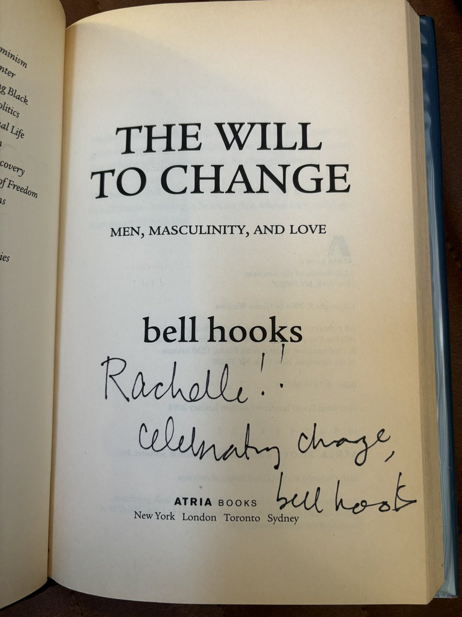 First edition Friday We have this lovely signed first edition of The Will to Change by bell hooks 💖 Come by the shop and grab it!