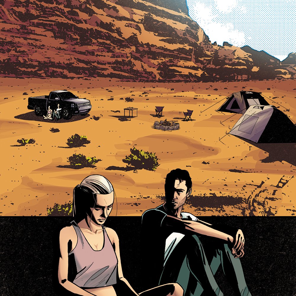 What are Cole & Tess doing out in the middle of nowhere? More importantly, will they make it back alive? Find out – preorder #LITTLEBLACKBOOK #4, the finale to our crime thriller series by @Jeff_Mccomsey, Felipe Cunha, @Marco_Lesko and @steve_wands... (1/2)