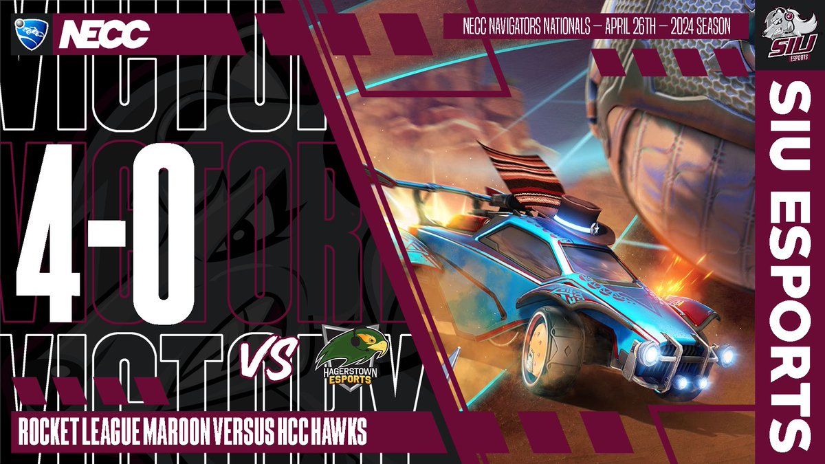 Rocket League Maroon takes down Hagerstown in 4! They'll move onto the semifinals next Thursday, so stay tuned!