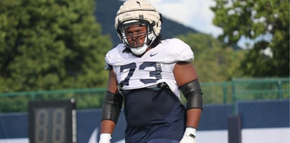 Penn State offensive lineman Caedan Wallace went off the board first on Day 2 of the 2024 NFL Draft. Story: on3.com/teams/penn-sta…