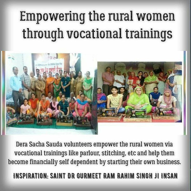 In today's world, women are active in all areas including social, political, economical & credit for this goes to Saint @Gurmeetramrahim ji who is running many campaigns for strengthening #womenpower like #respectmotherhood #vocationaltraining #freeeducation #selfdefencetraining