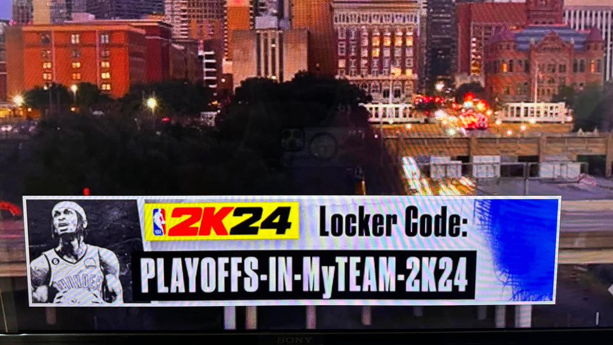 🚨 New #LockerCode From the broadcast 

PLAYOFFS-IN-MYTEAM-2K24

Comment what you got down below 👇 

#NBA2K24 #LockerCodes #NBA #Playoffs