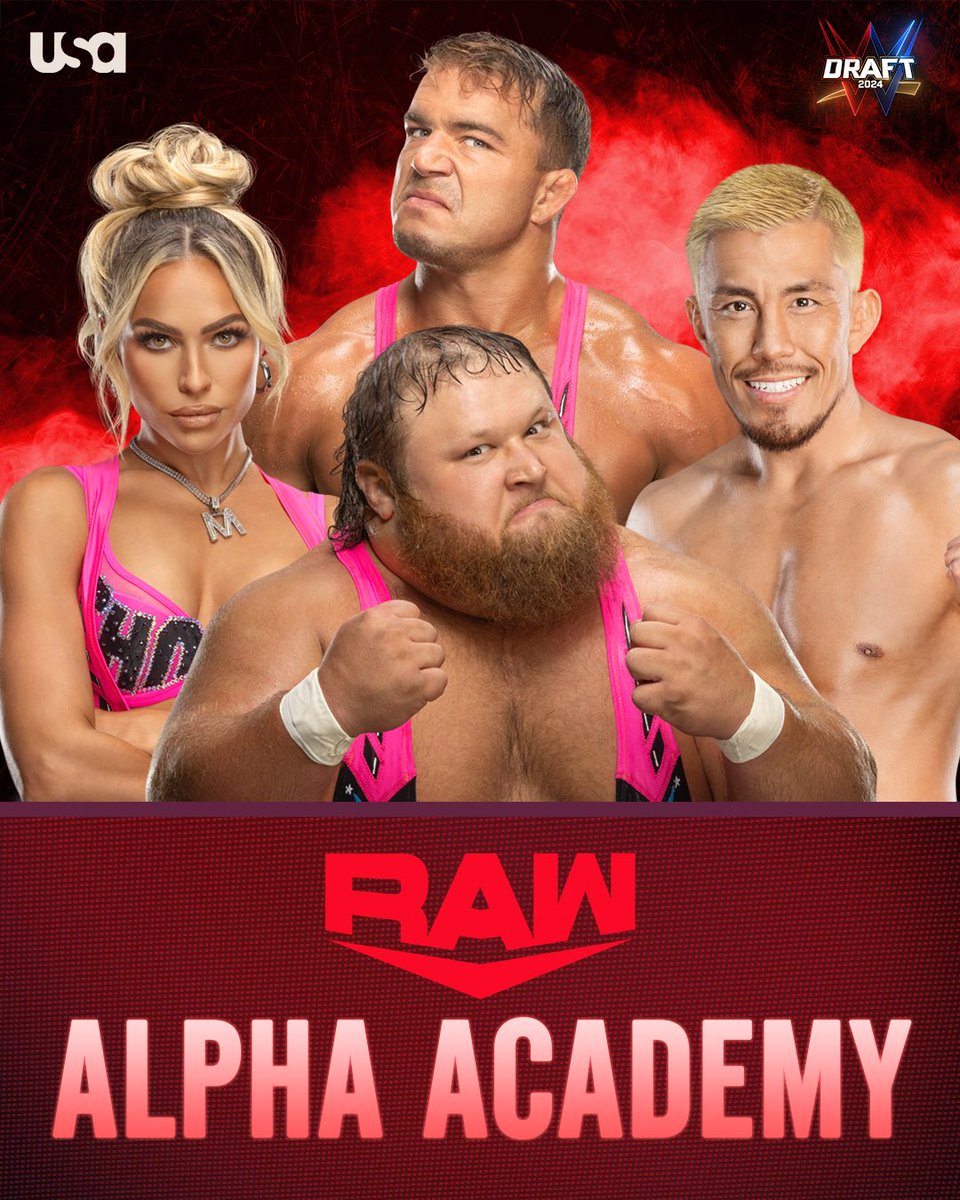 Alpha Academy will continue to be fixtures on #WWERaw! #WWE #WWEDraft