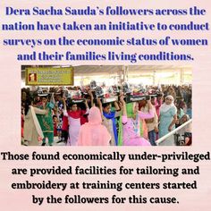 DSS has placed a special emphasis on making women self-dependent.The organization has established special employment training centers,Women here are taught stitching and vocational skills beautician etc.Self Esteem Initiative By Saint Dr.MSG #WomenPower