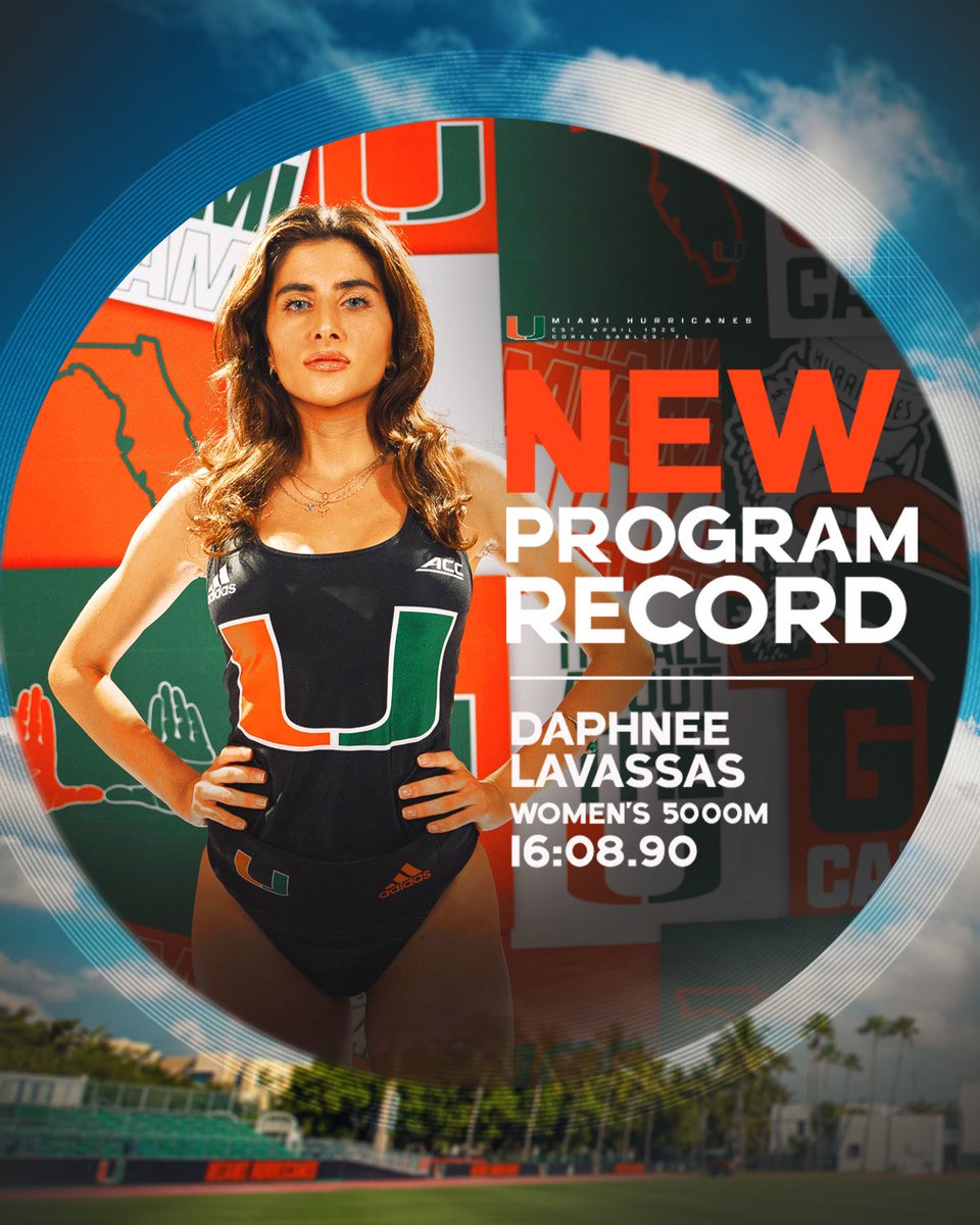 DAPHNEE 👏 LAVASSAS 👏 Daphnee clocks 16.08.90 for a first place finish and new school record in the women’s 5000m! 🤩🔥